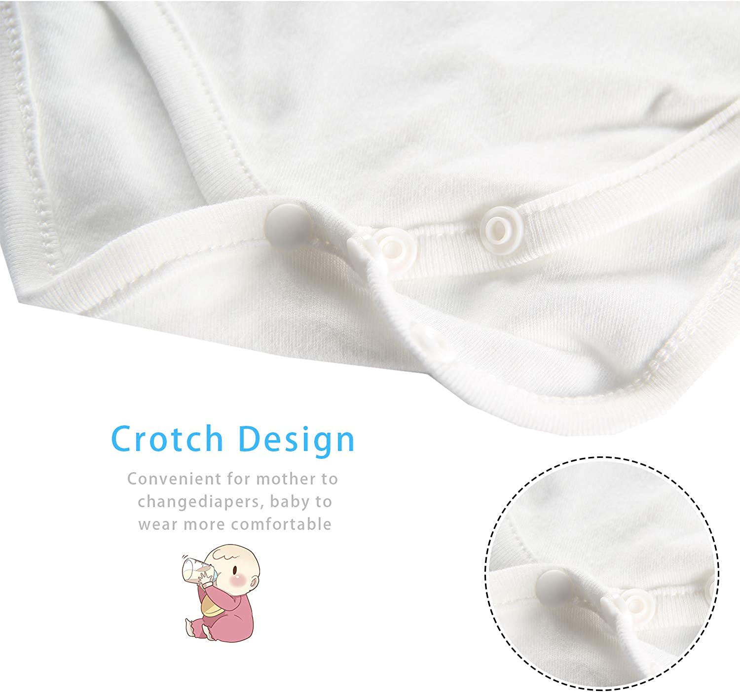 YSCULBUTOL Baby Twins Bodysuit Drinking Buddies Newborn Baby Romper Twins Boy Girl Matching Outfits Triplets Set - Image 5